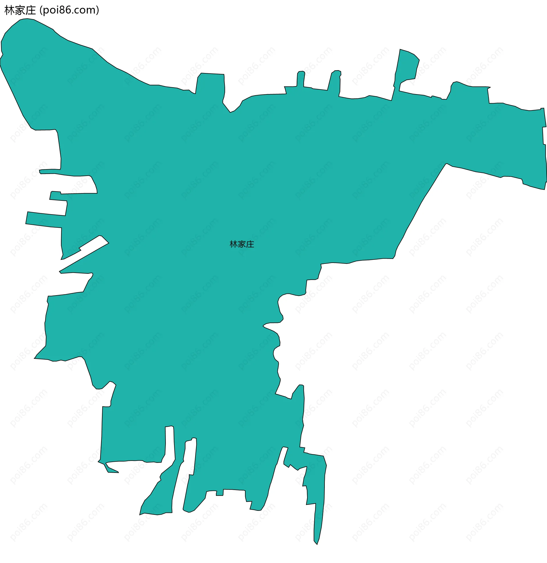 林家庄边界地图