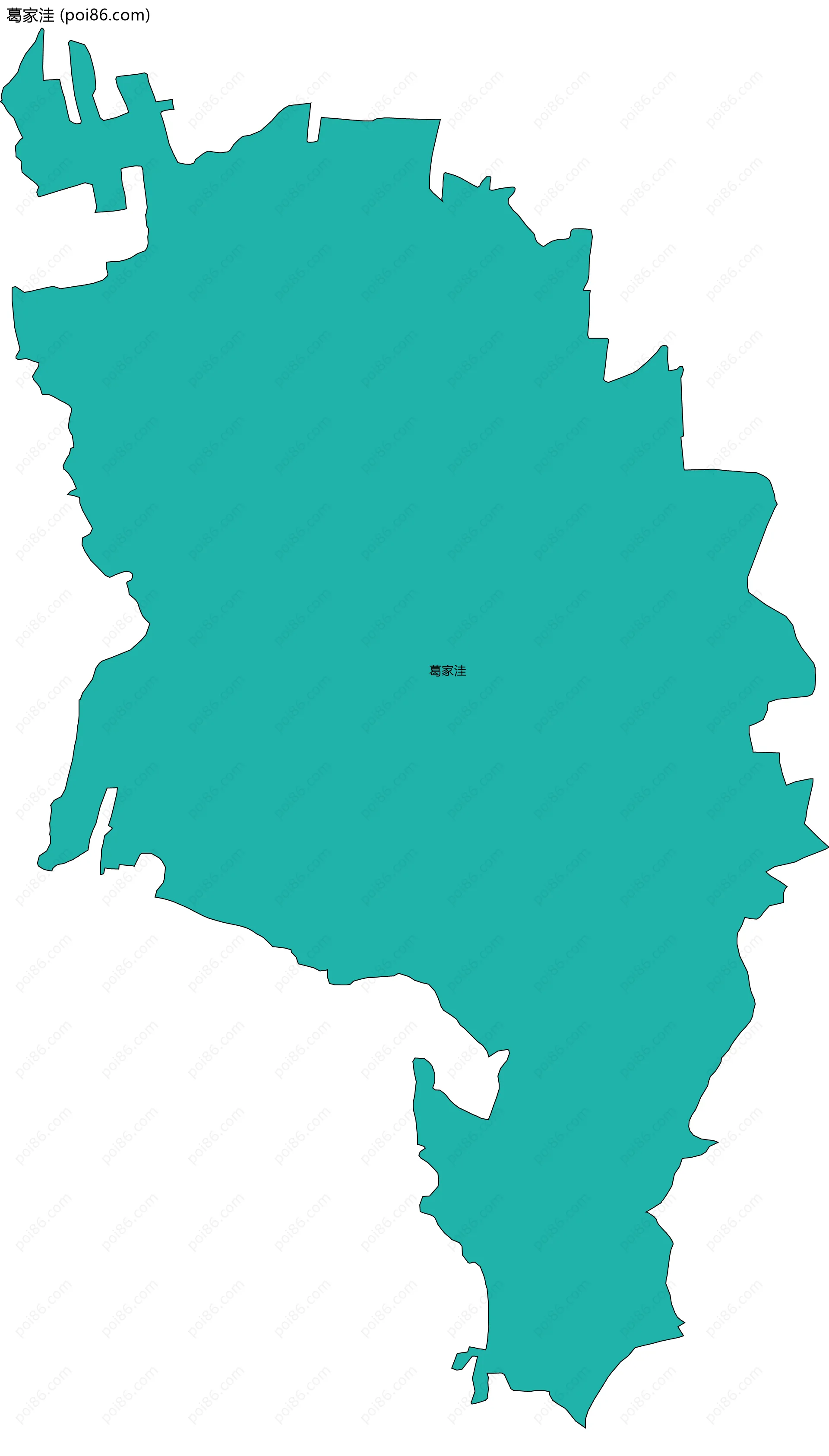 葛家洼边界地图