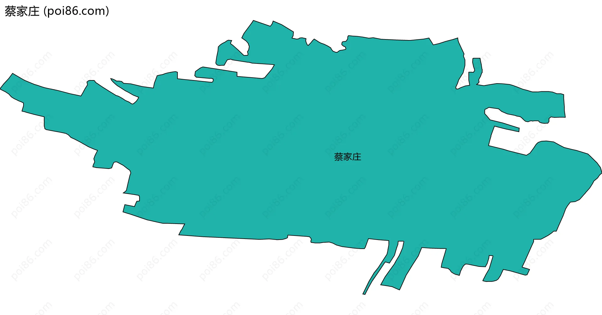 蔡家庄边界地图