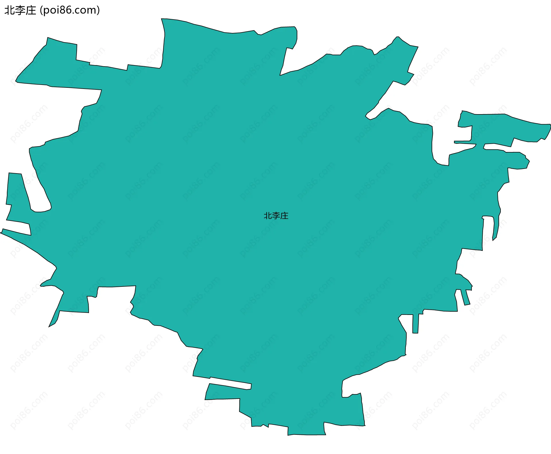 北李庄边界地图