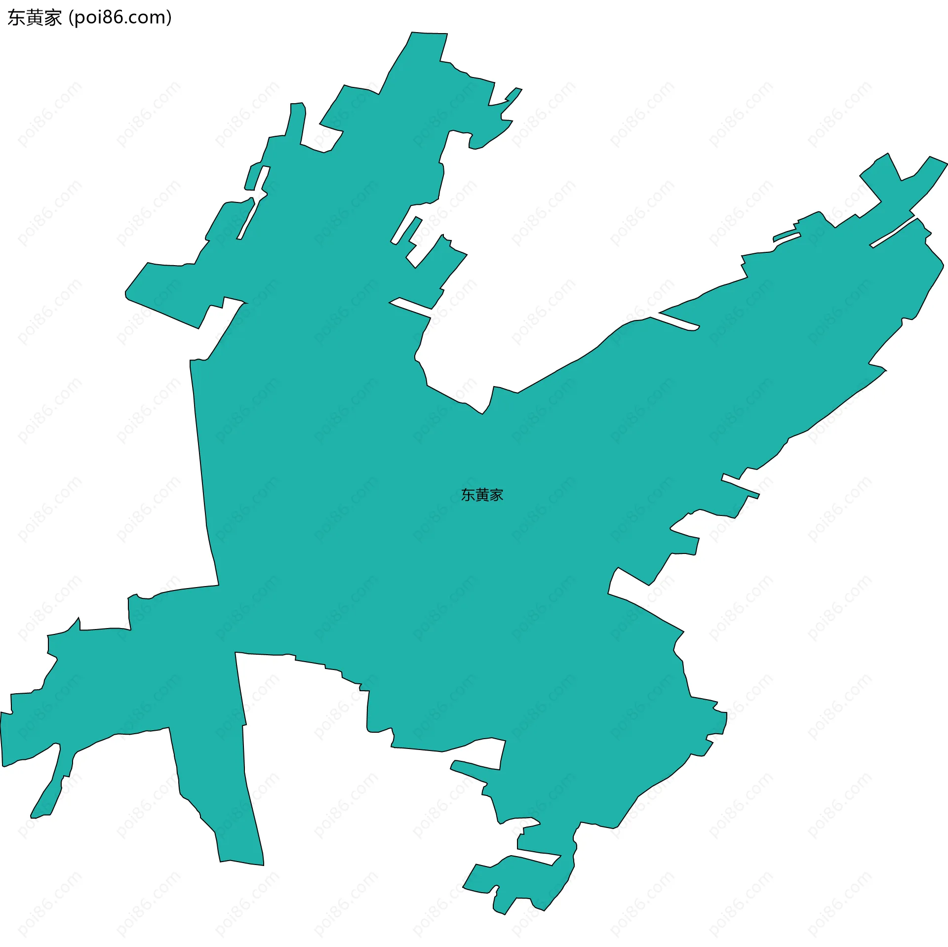 东黄家边界地图