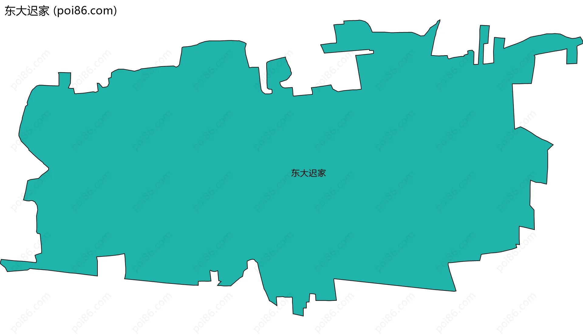 东大迟家边界地图