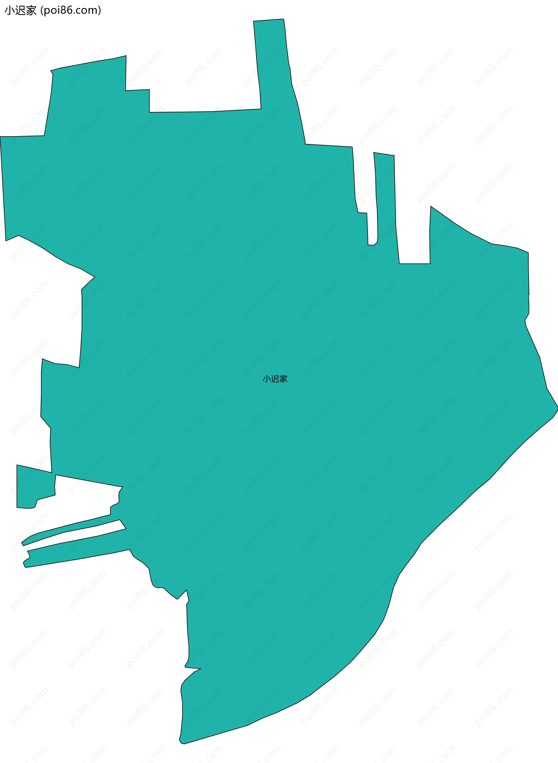 小迟家边界地图