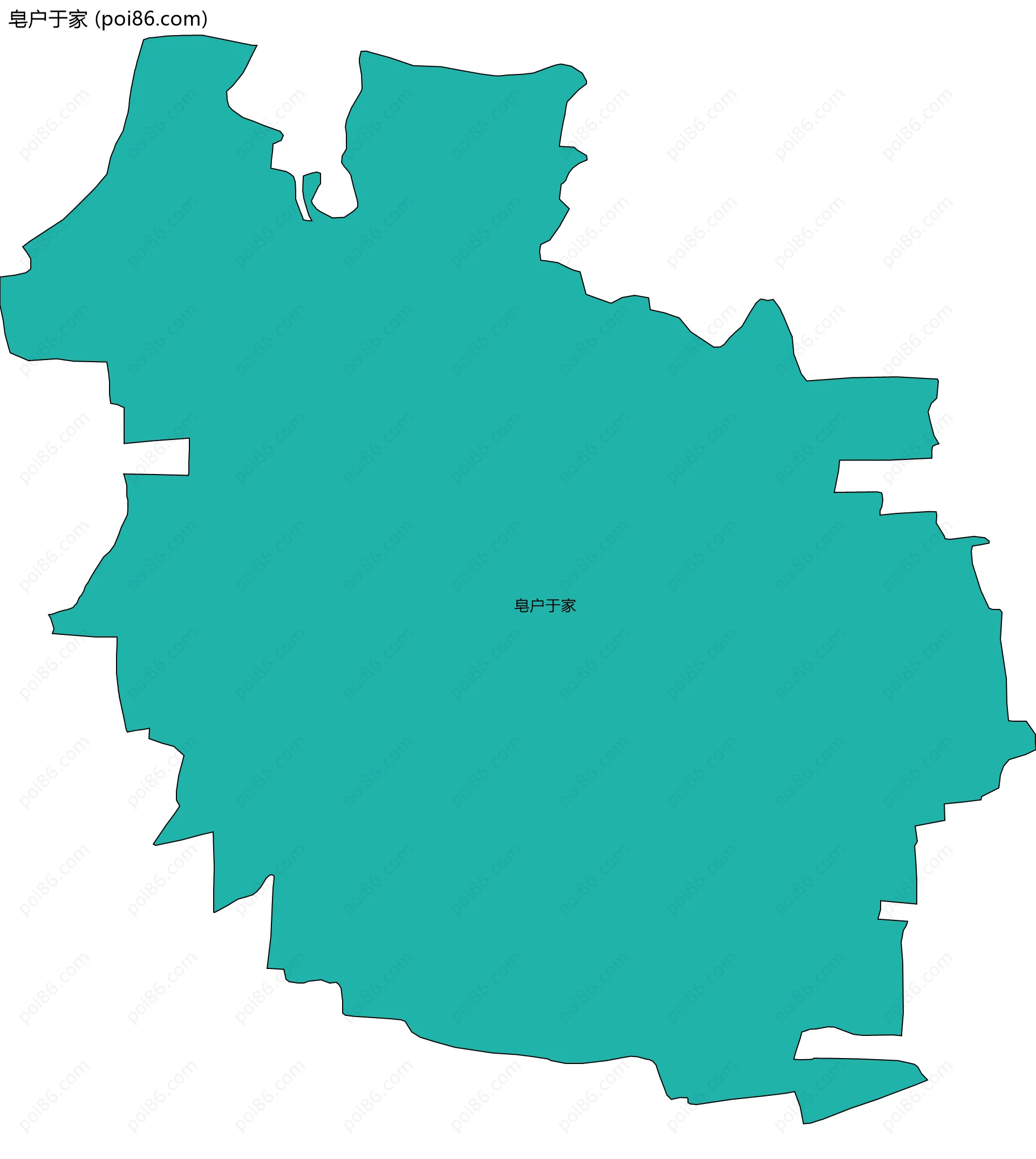 皂户于家边界地图
