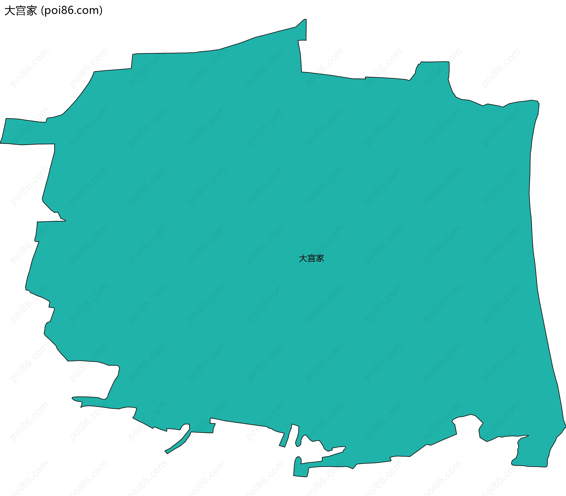 大宫家边界地图