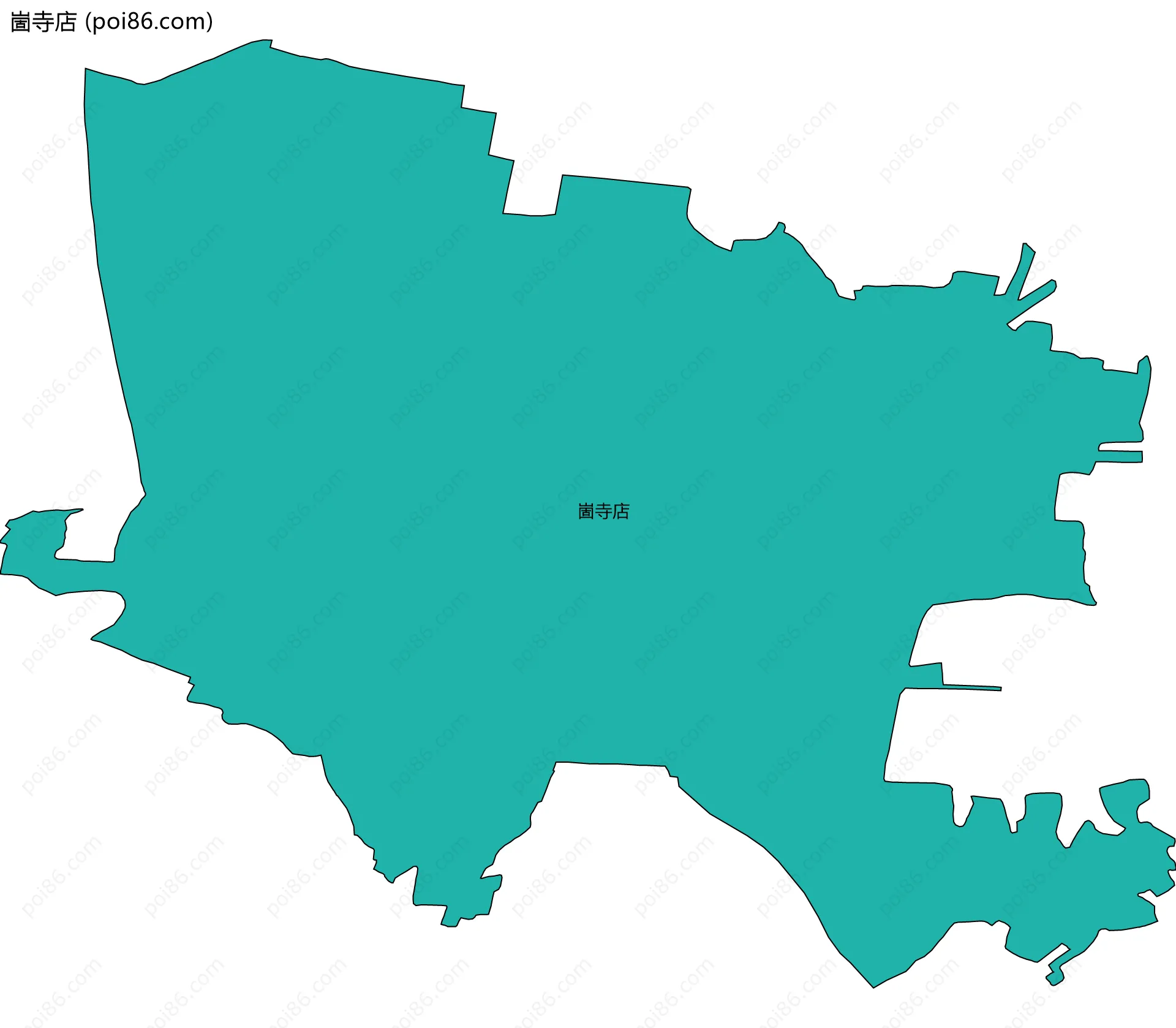 崮寺店边界地图