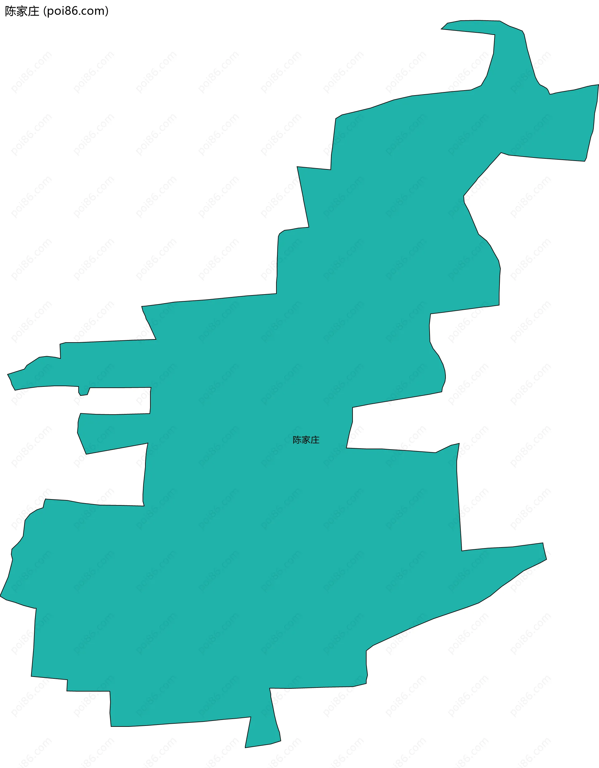 陈家庄边界地图