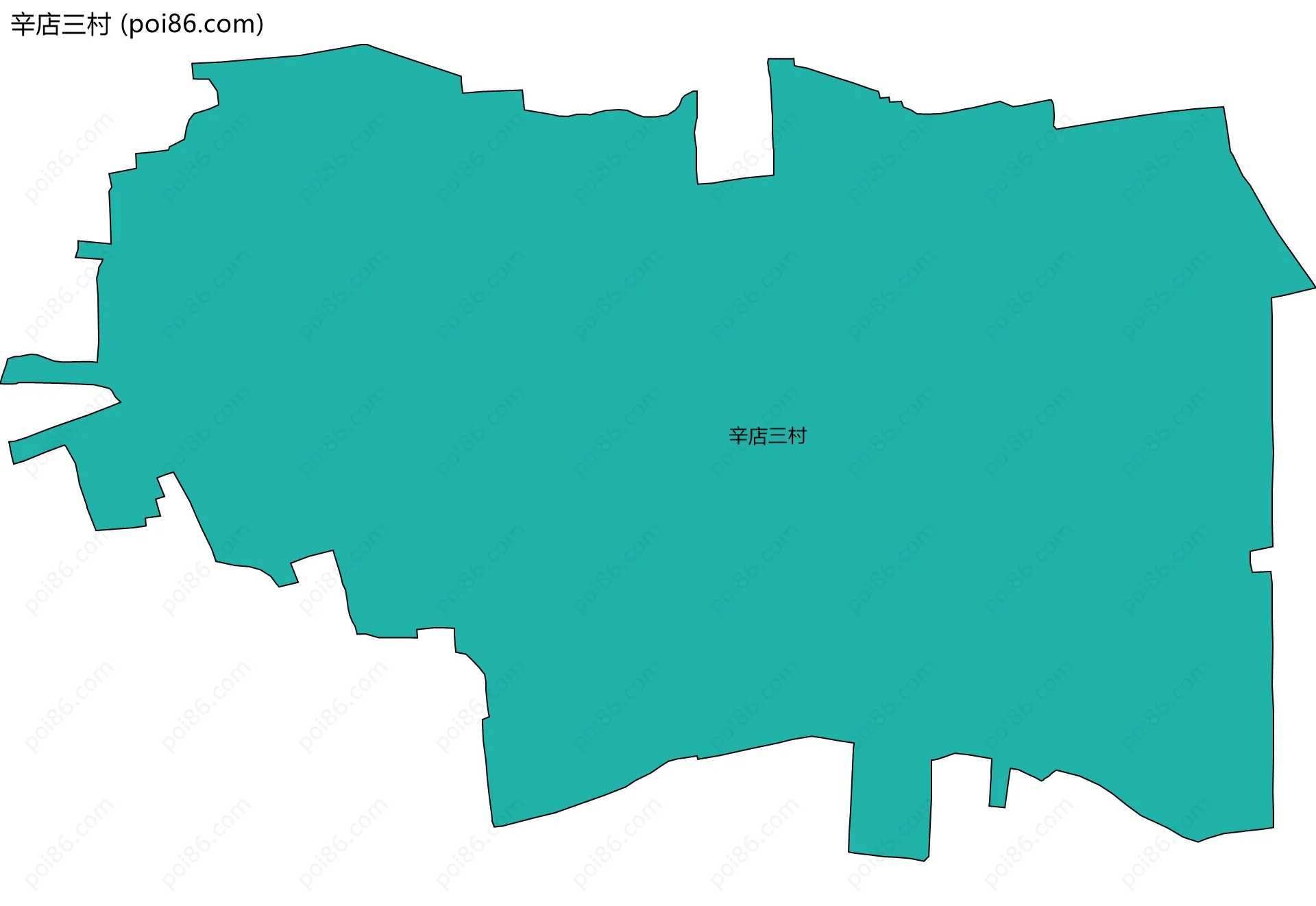 辛店三村边界地图