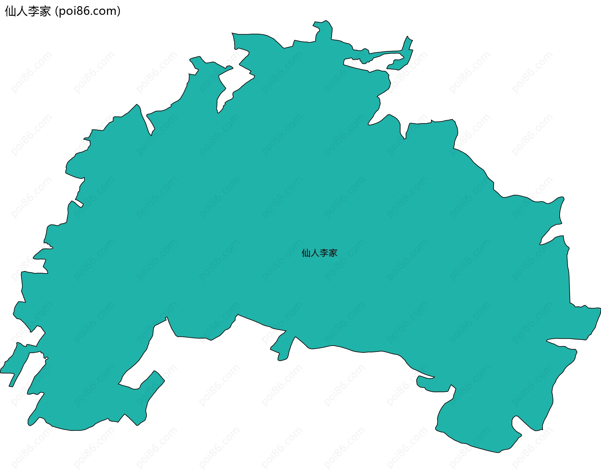 仙人李家边界地图