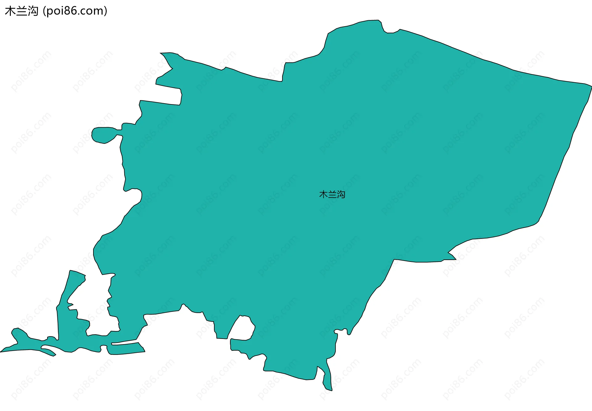 木兰沟边界地图