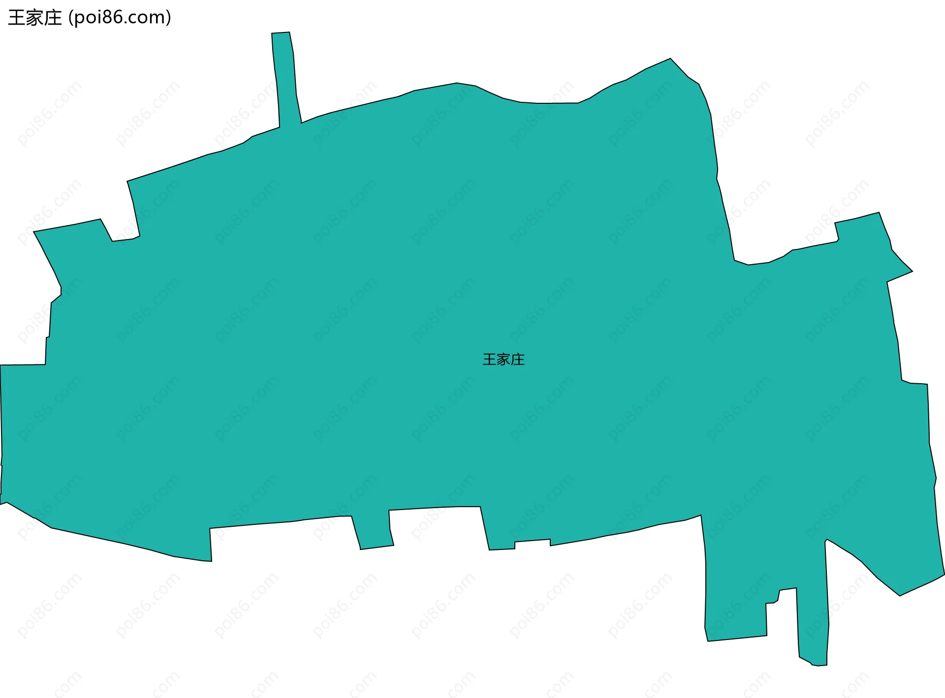 王家庄边界地图