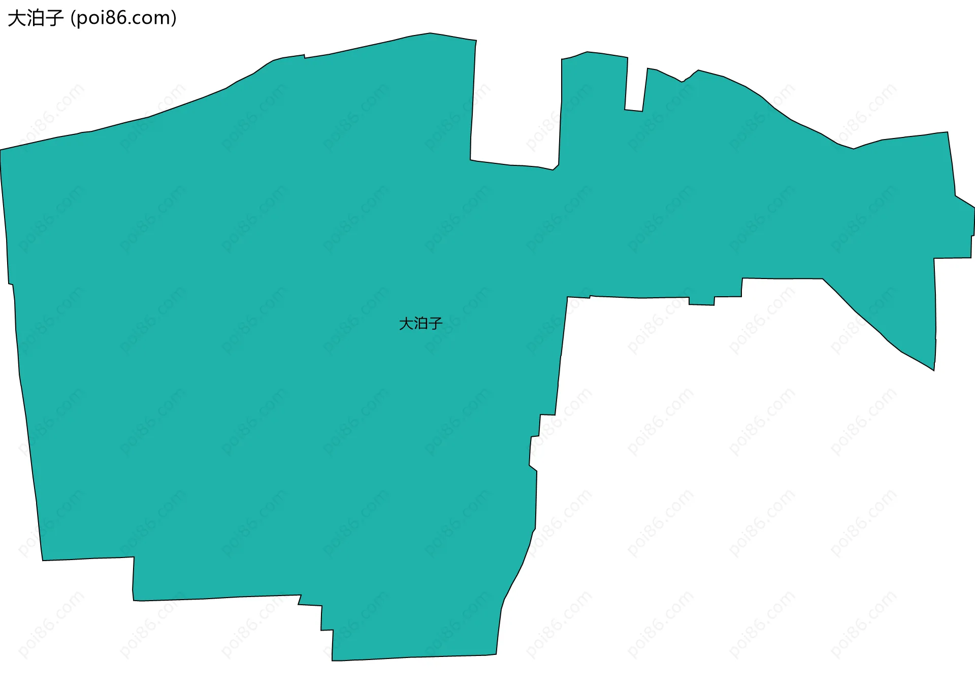 大泊子边界地图