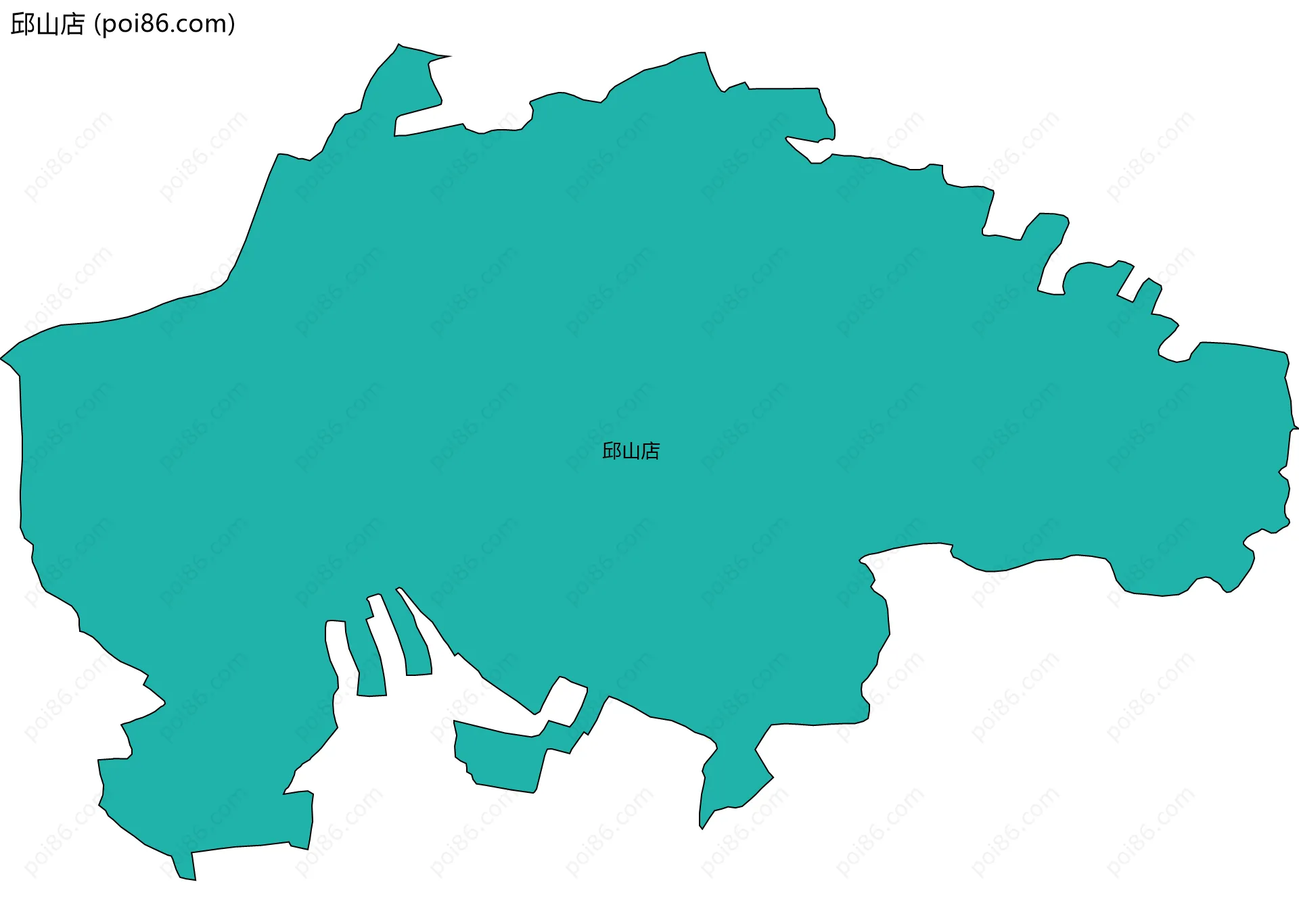 邱山店边界地图