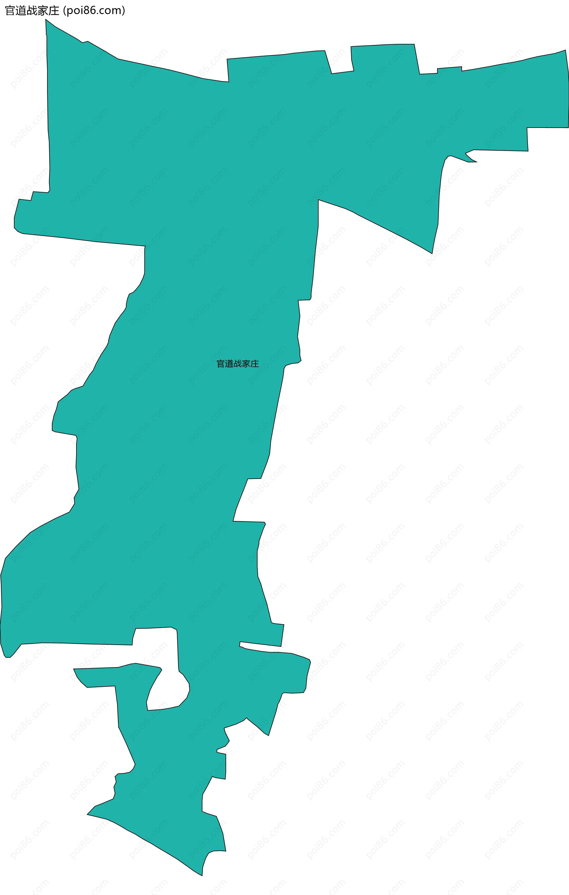 官道战家庄边界地图