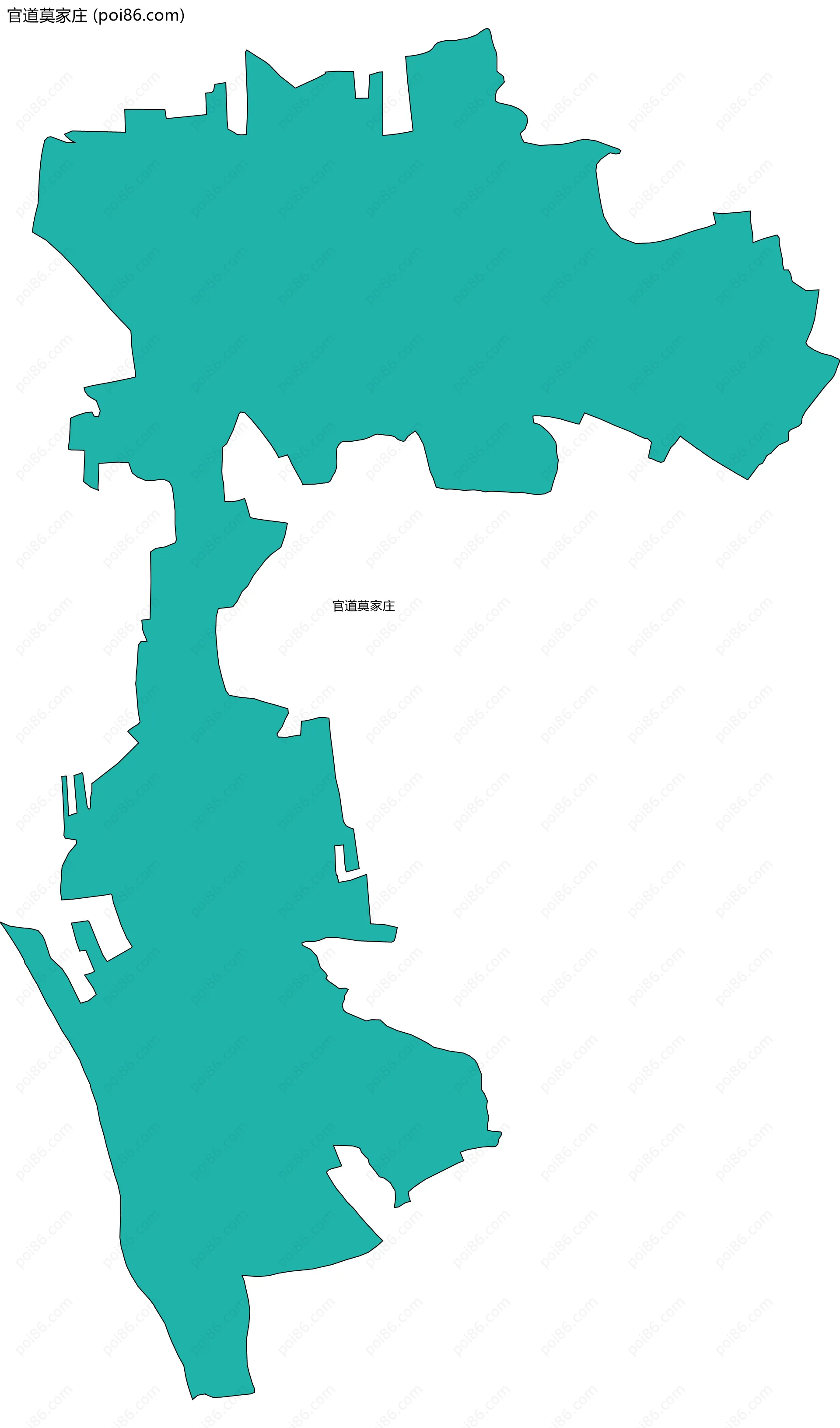 官道莫家庄边界地图