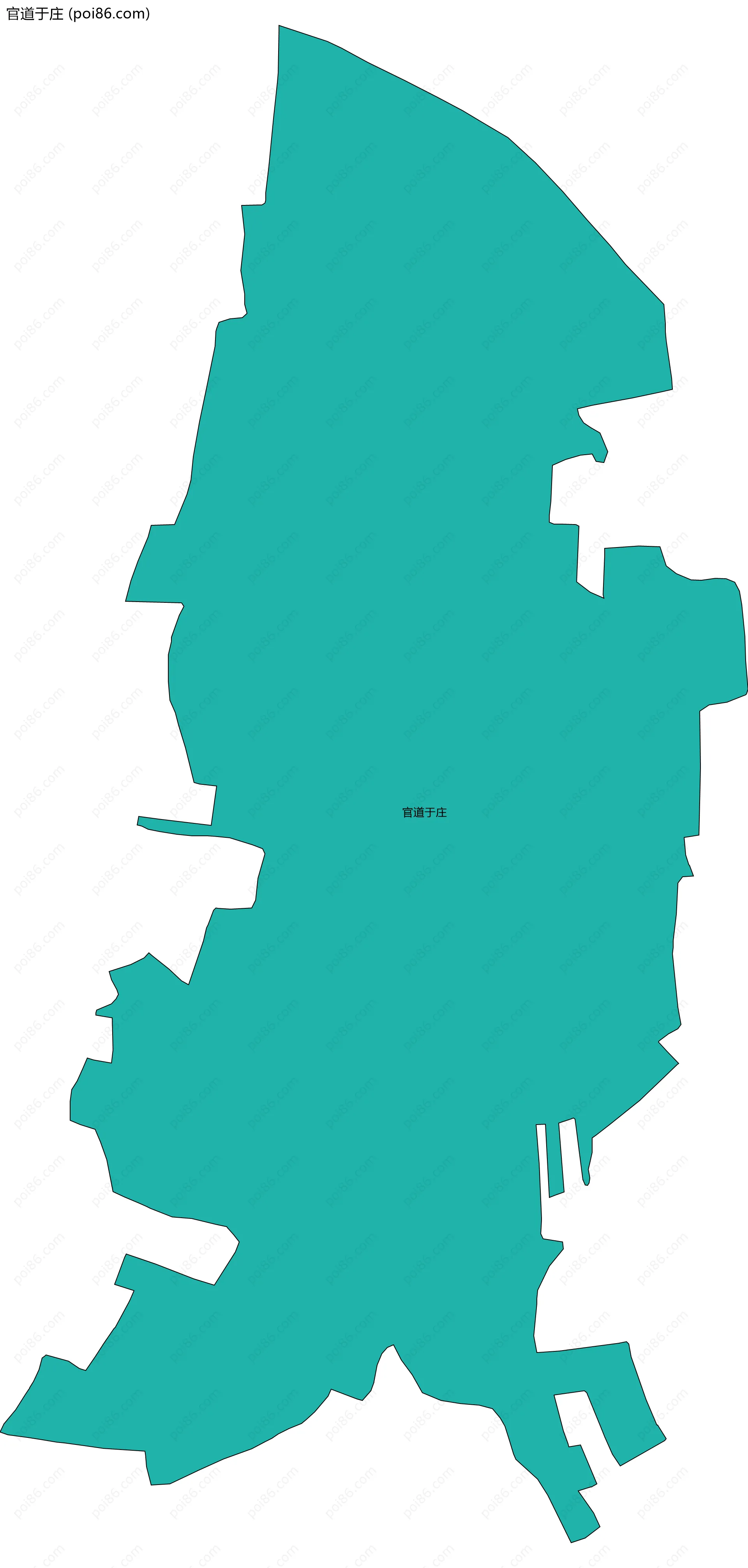 官道于庄边界地图