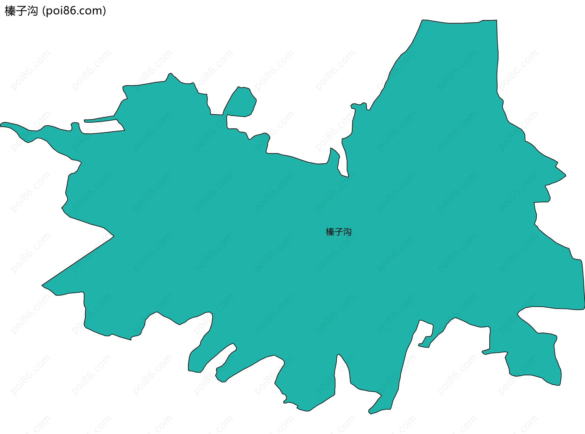 榛子沟边界地图
