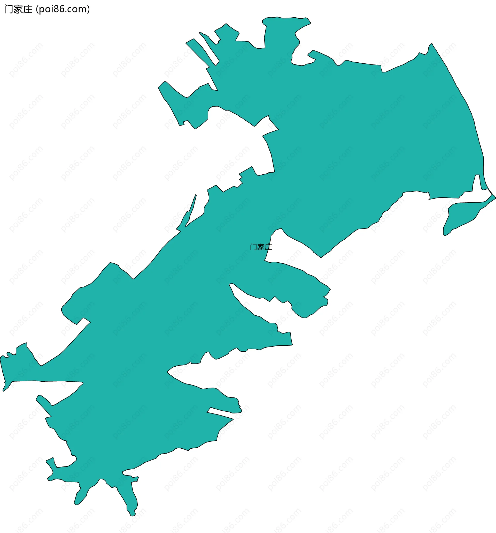 门家庄边界地图