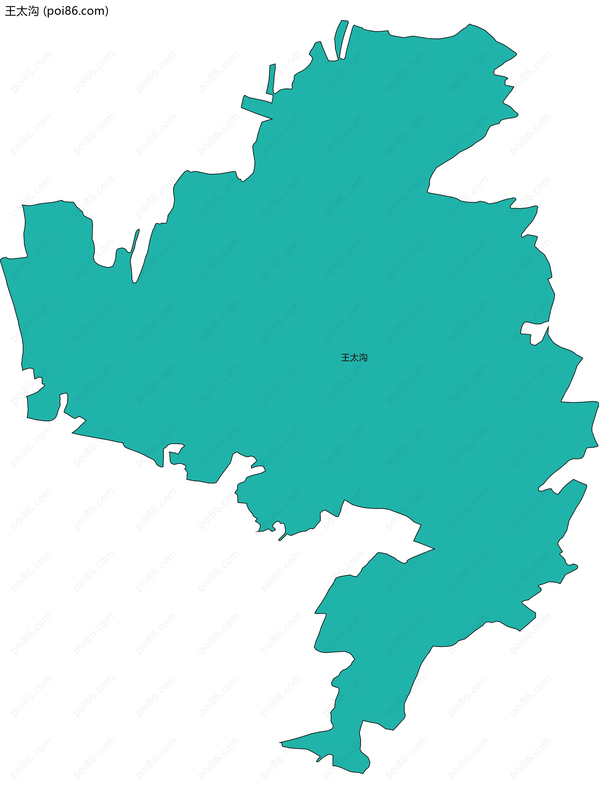 王太沟边界地图