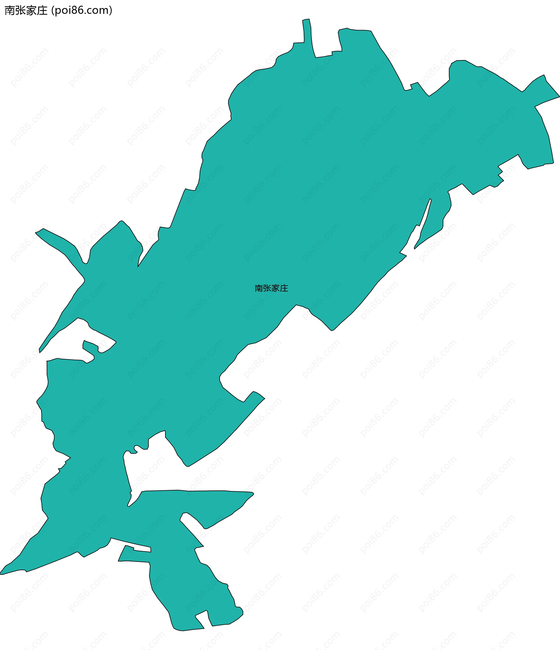 南张家庄边界地图