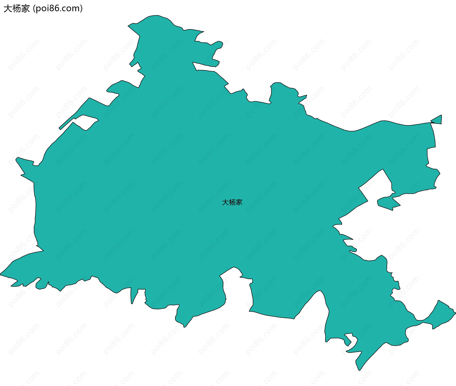 大杨家边界地图
