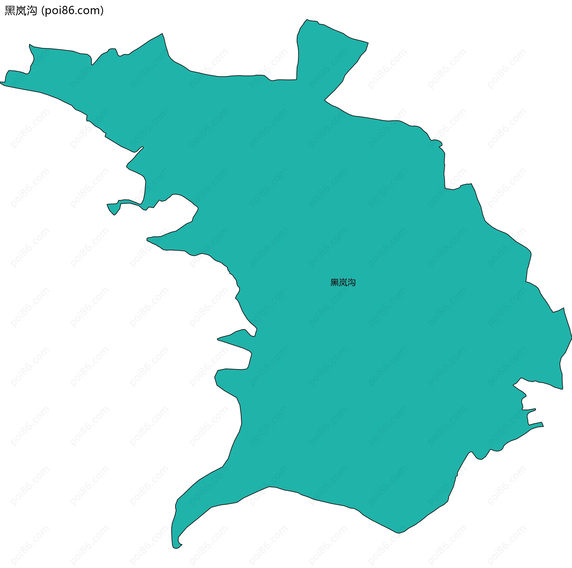 黑岚沟边界地图