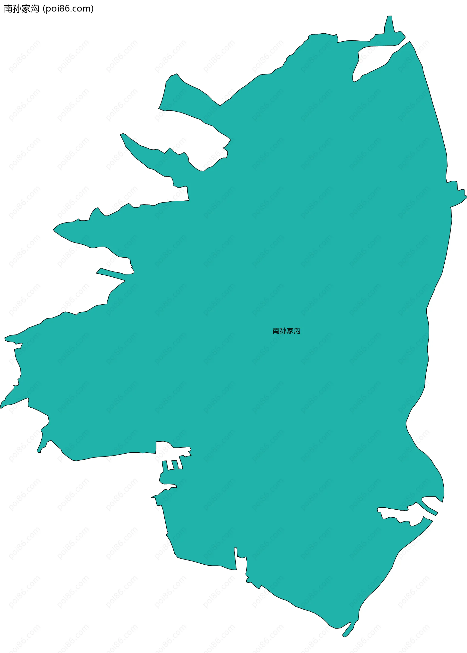 南孙家沟边界地图