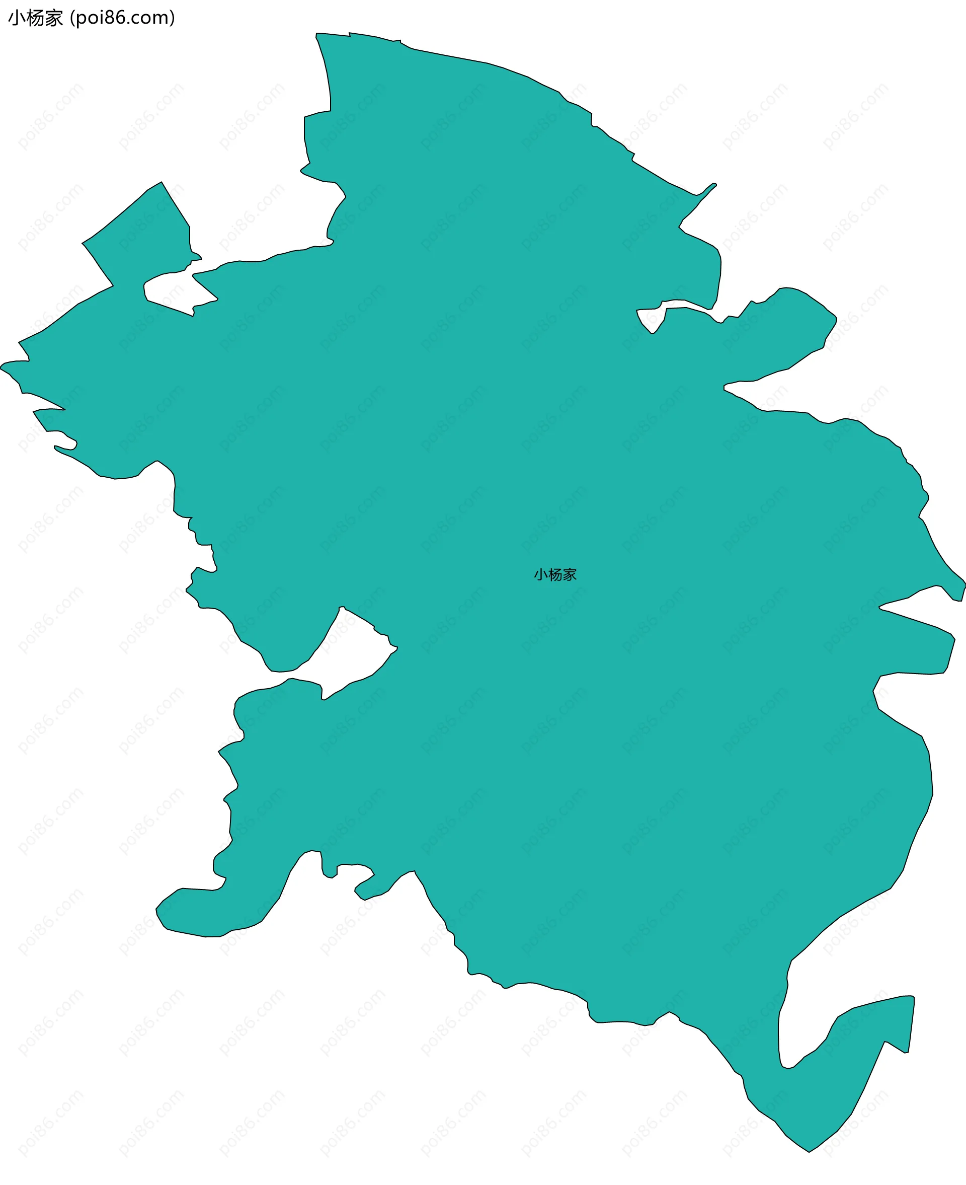 小杨家边界地图