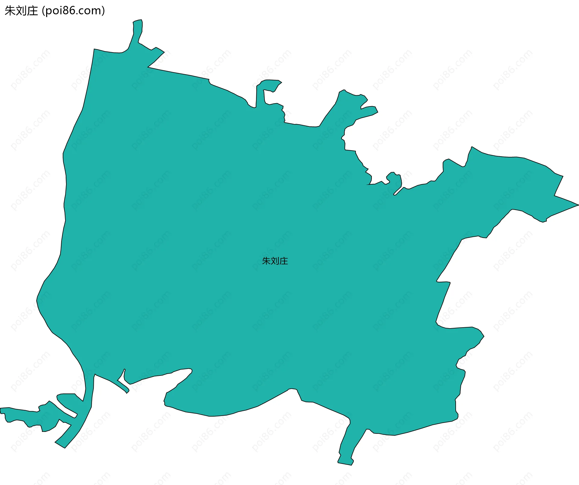 朱刘庄边界地图