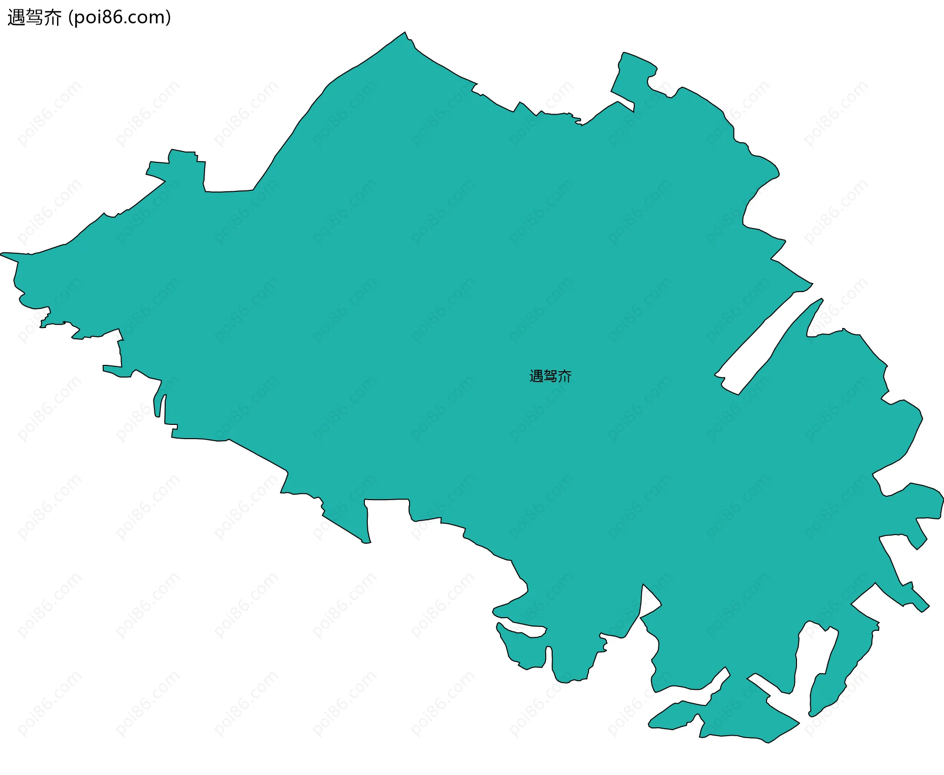 遇驾夼边界地图