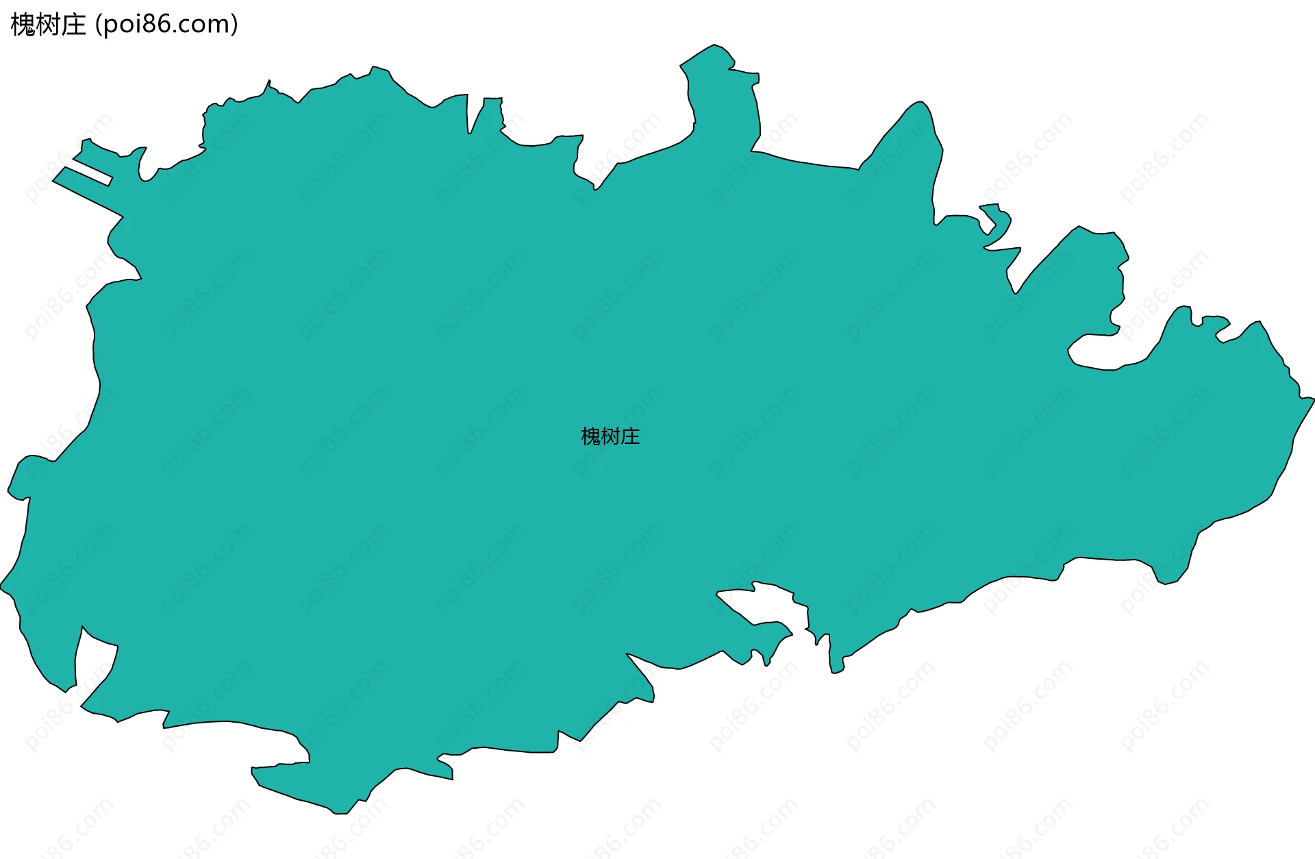 槐树庄边界地图