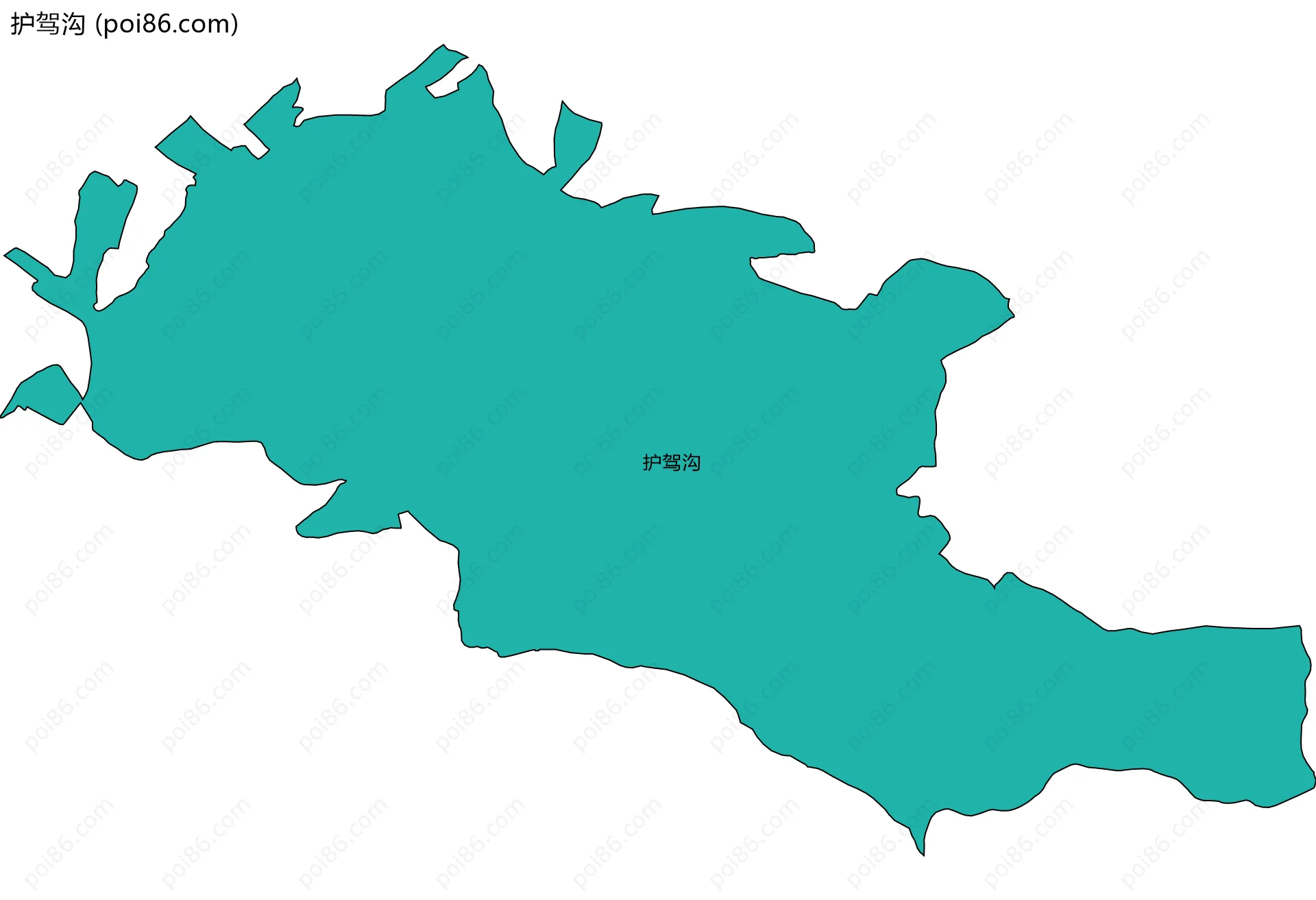 护驾沟边界地图