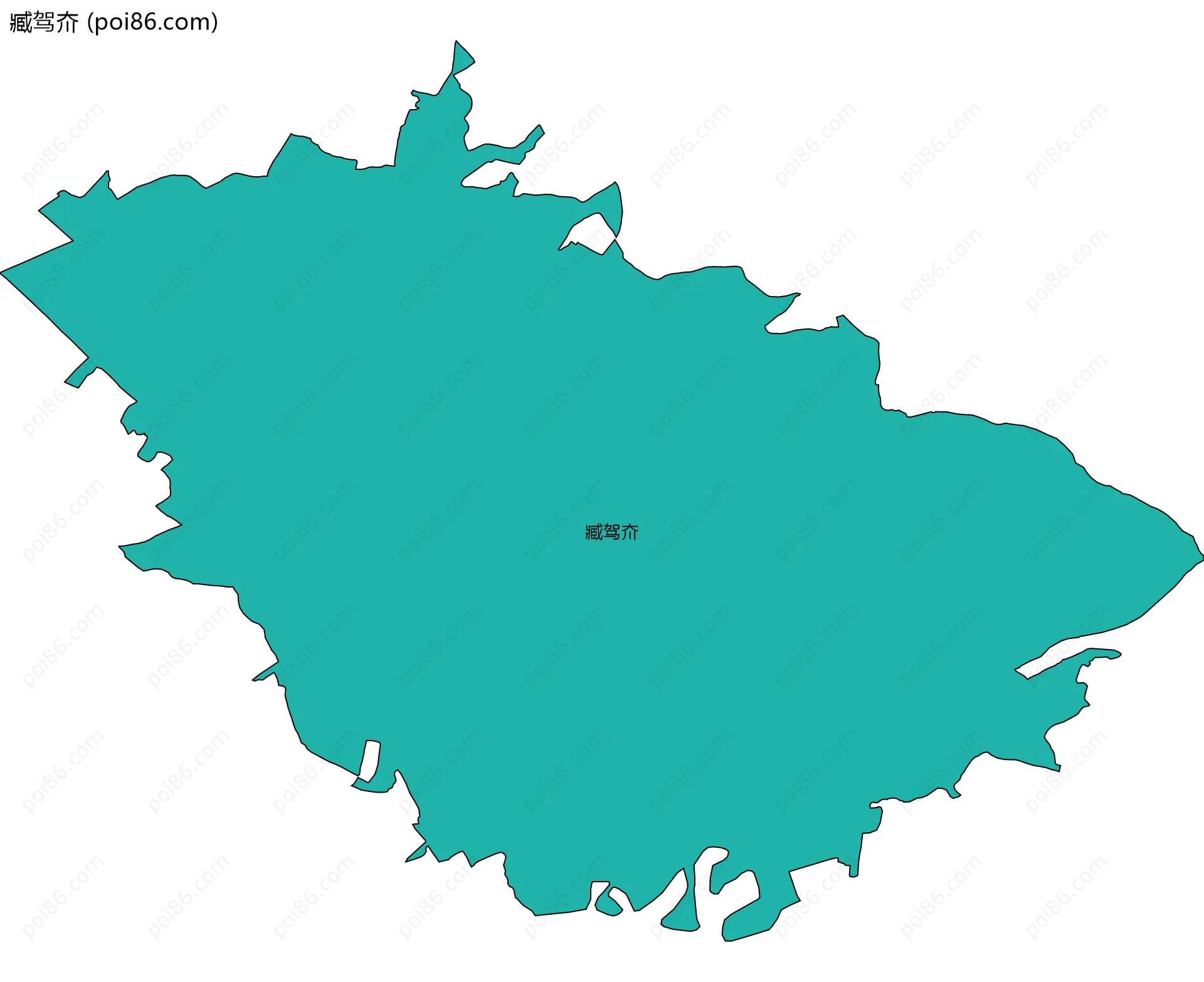 臧驾夼边界地图