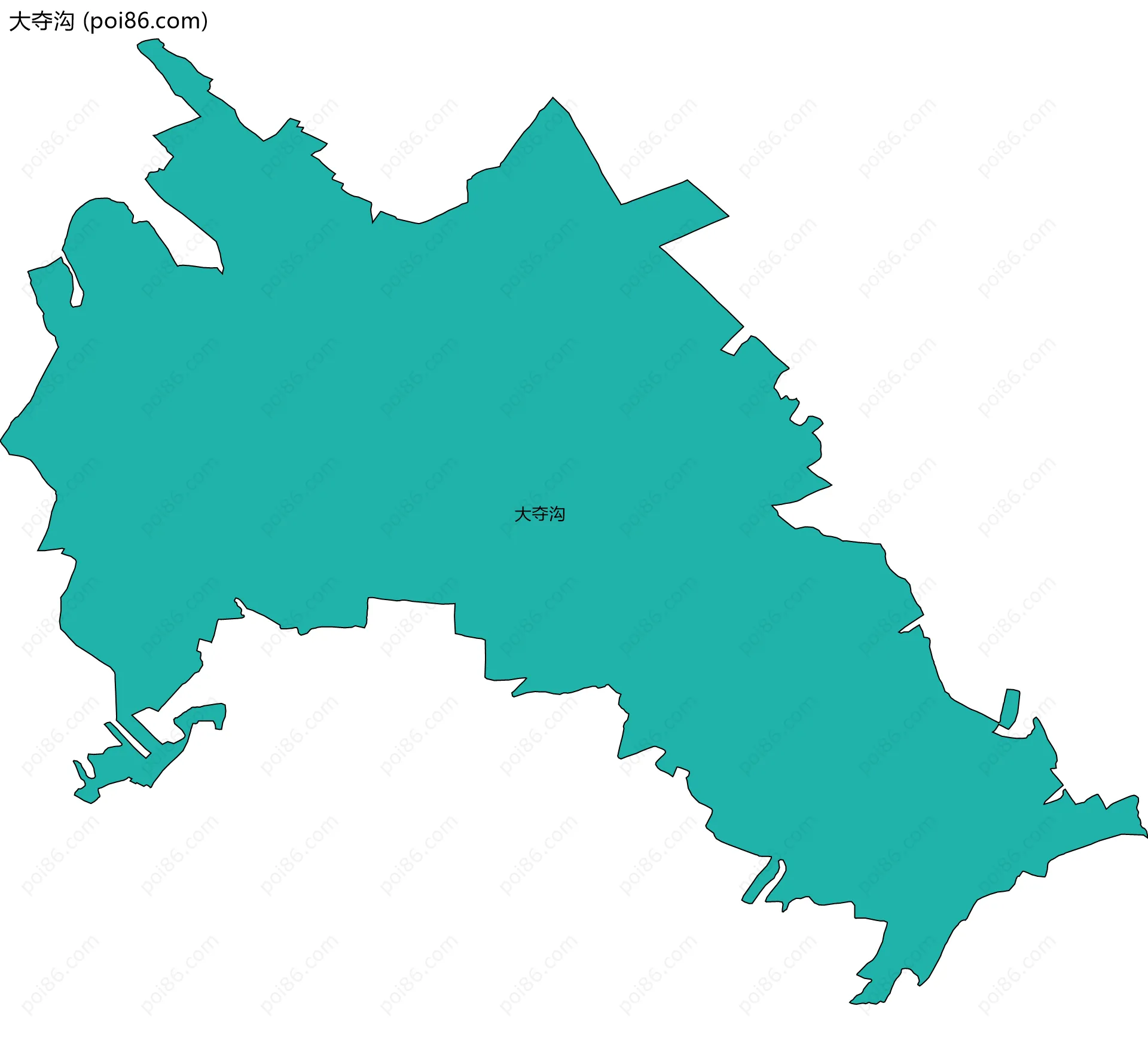 大夺沟边界地图