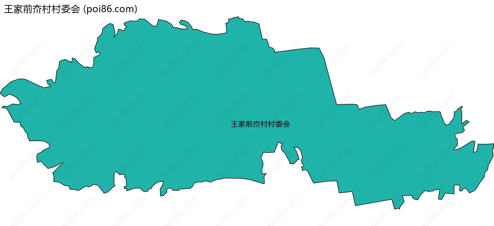王家前夼村村委会边界地图
