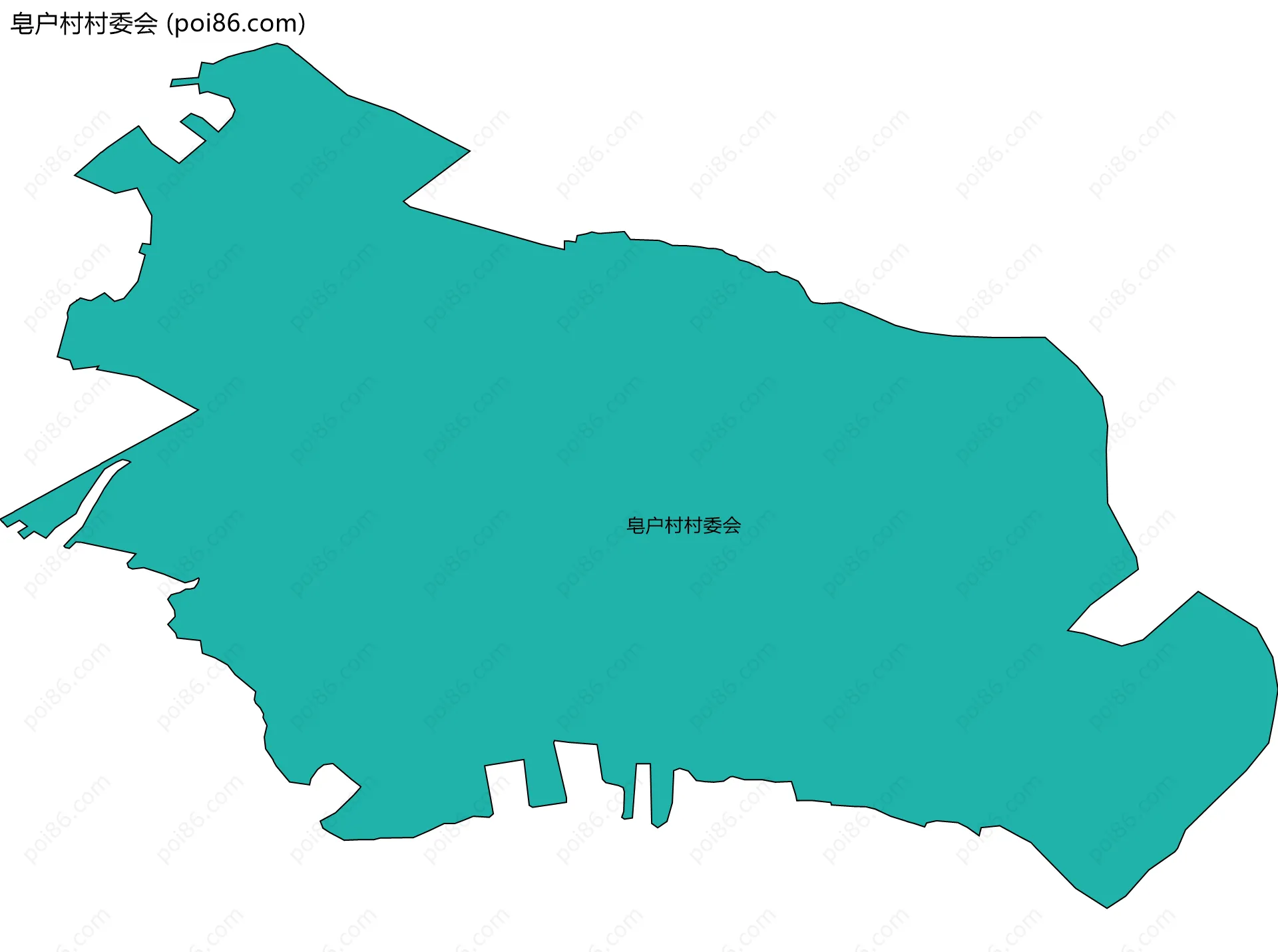皂户村村委会边界地图