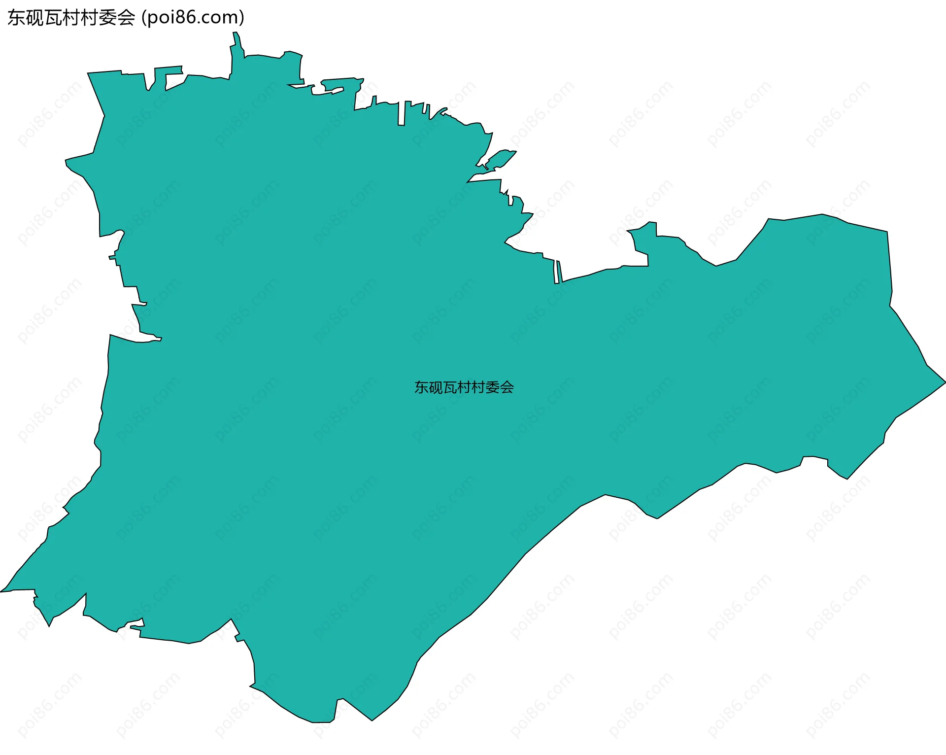 东砚瓦村村委会边界地图