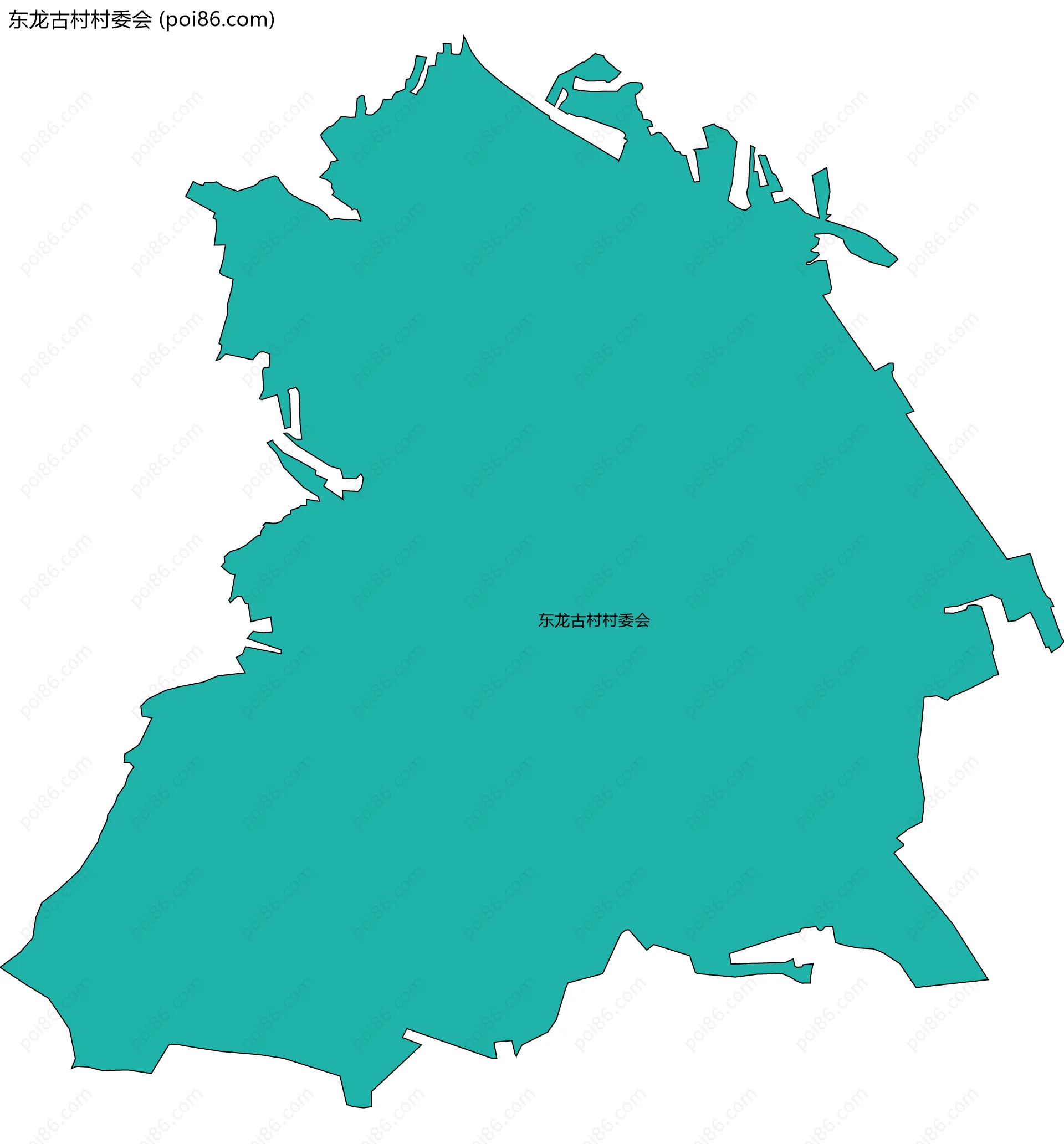 东龙古村村委会边界地图