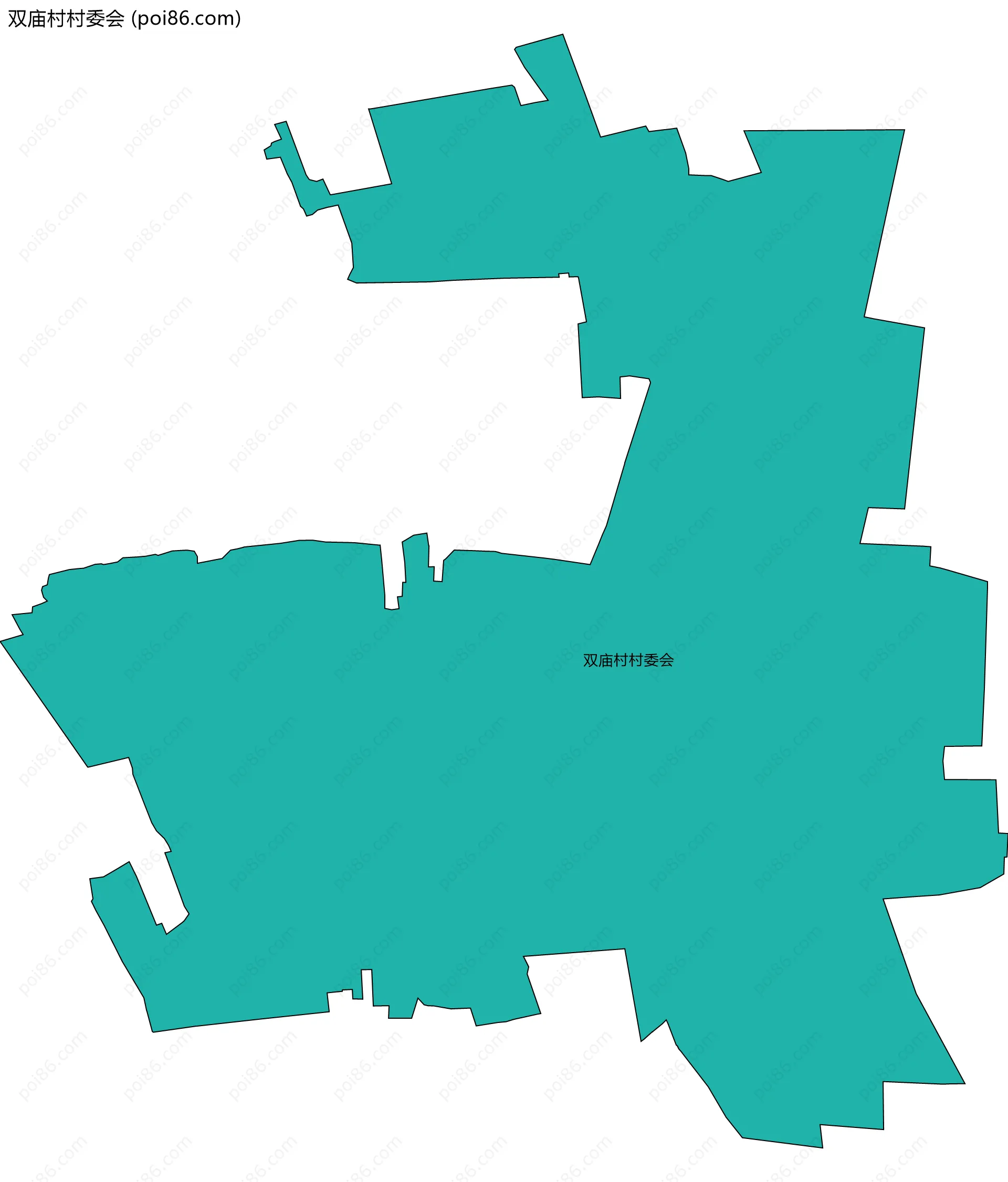 双庙村村委会边界地图