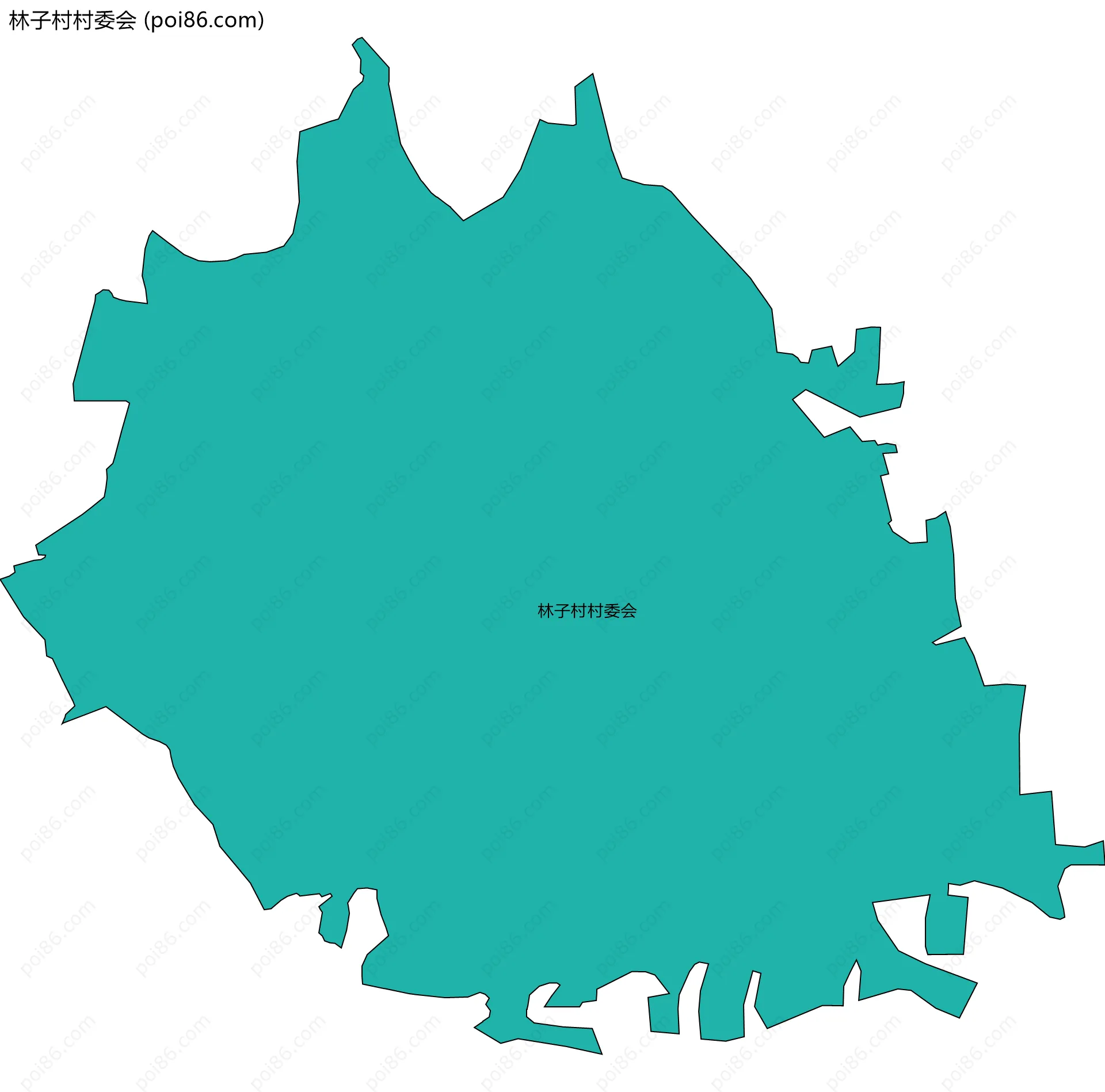 林子村村委会边界地图