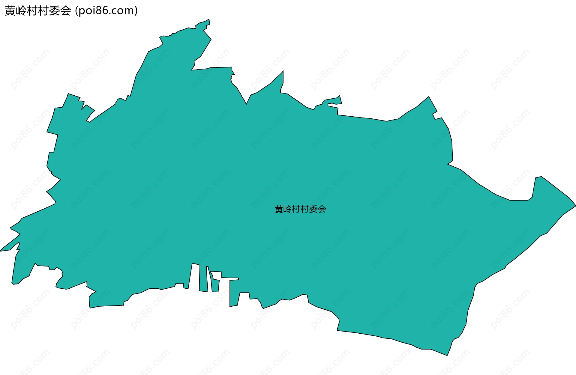 黄岭村村委会边界地图