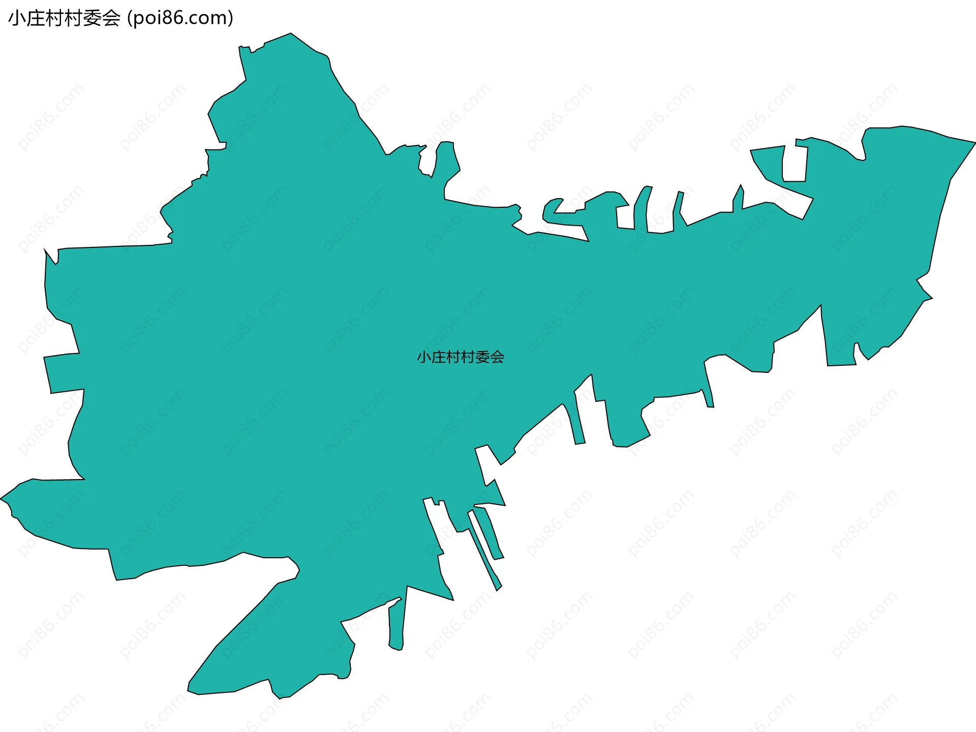 小庄村村委会边界地图