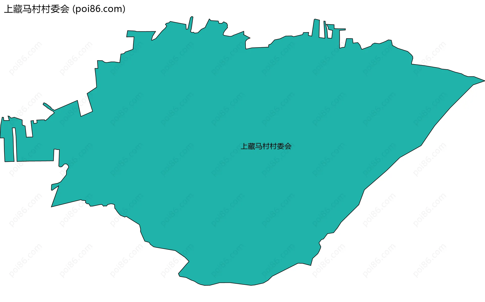 上藏马村村委会边界地图