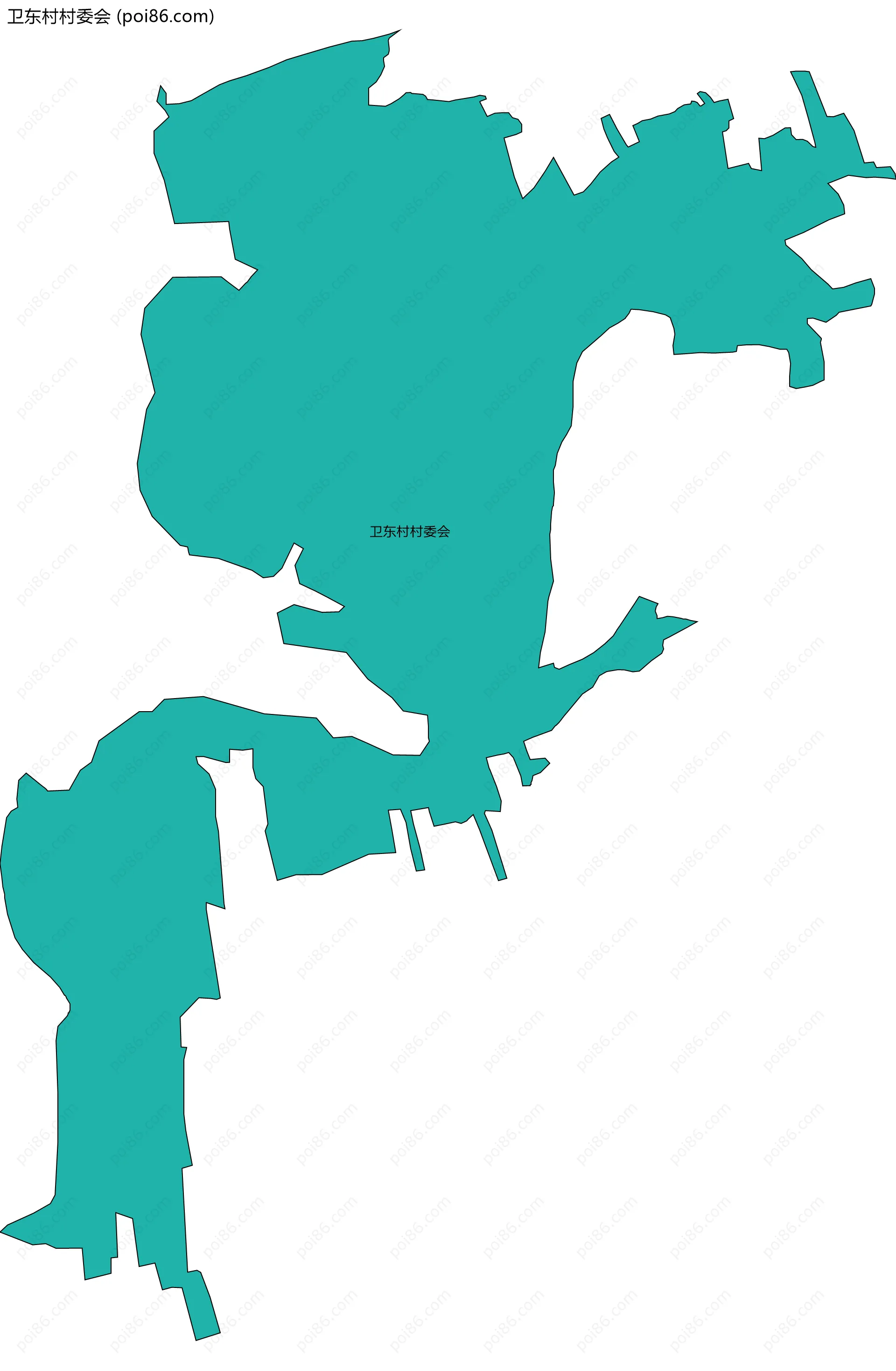 卫东村村委会边界地图