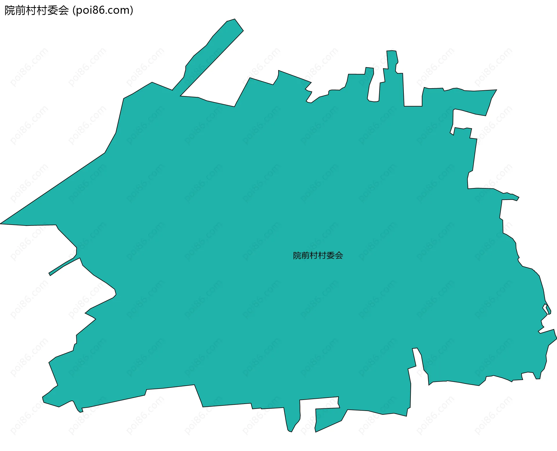 院前村村委会边界地图
