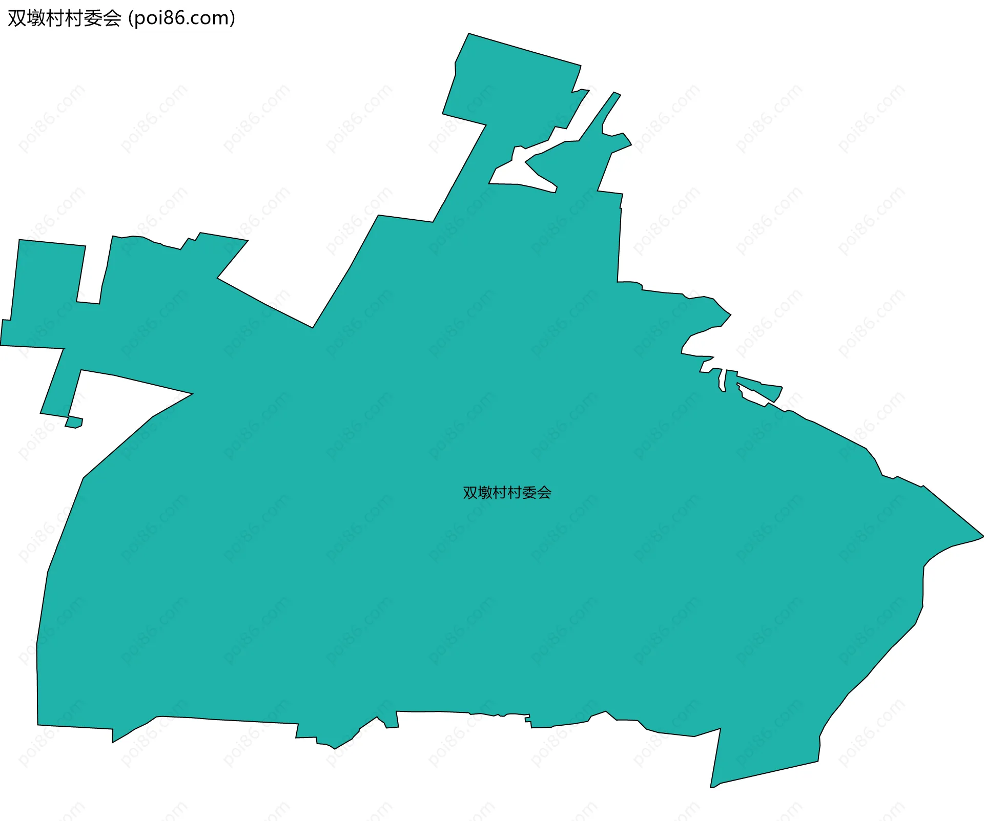 双墩村村委会边界地图
