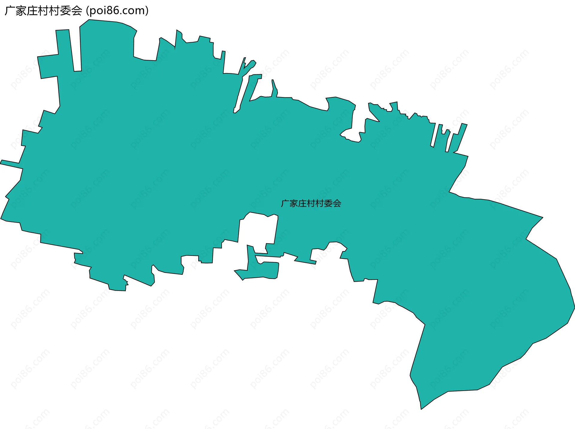 广家庄村村委会边界地图