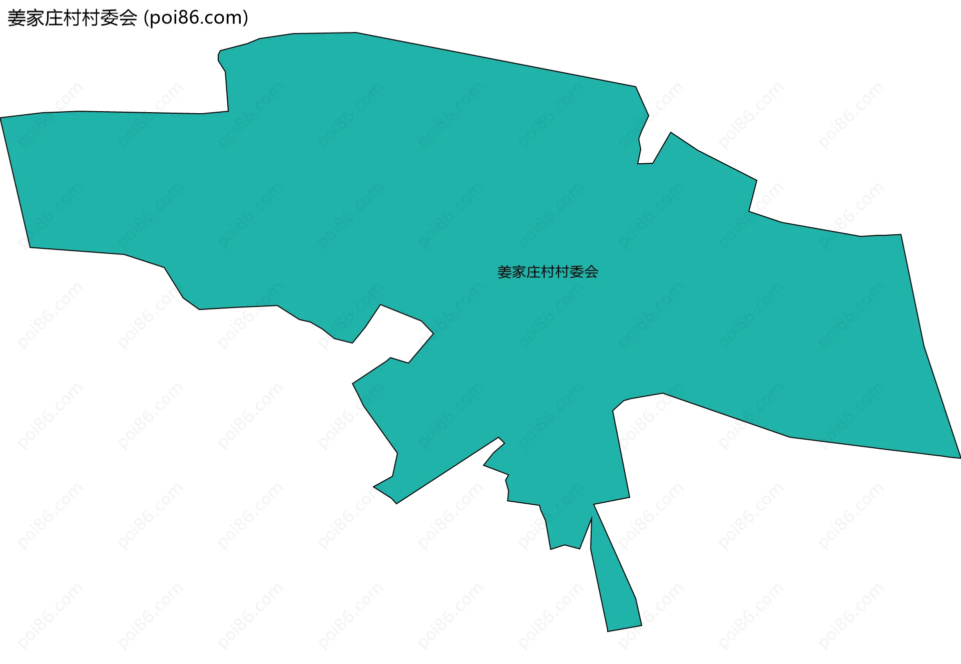 姜家庄村村委会边界地图