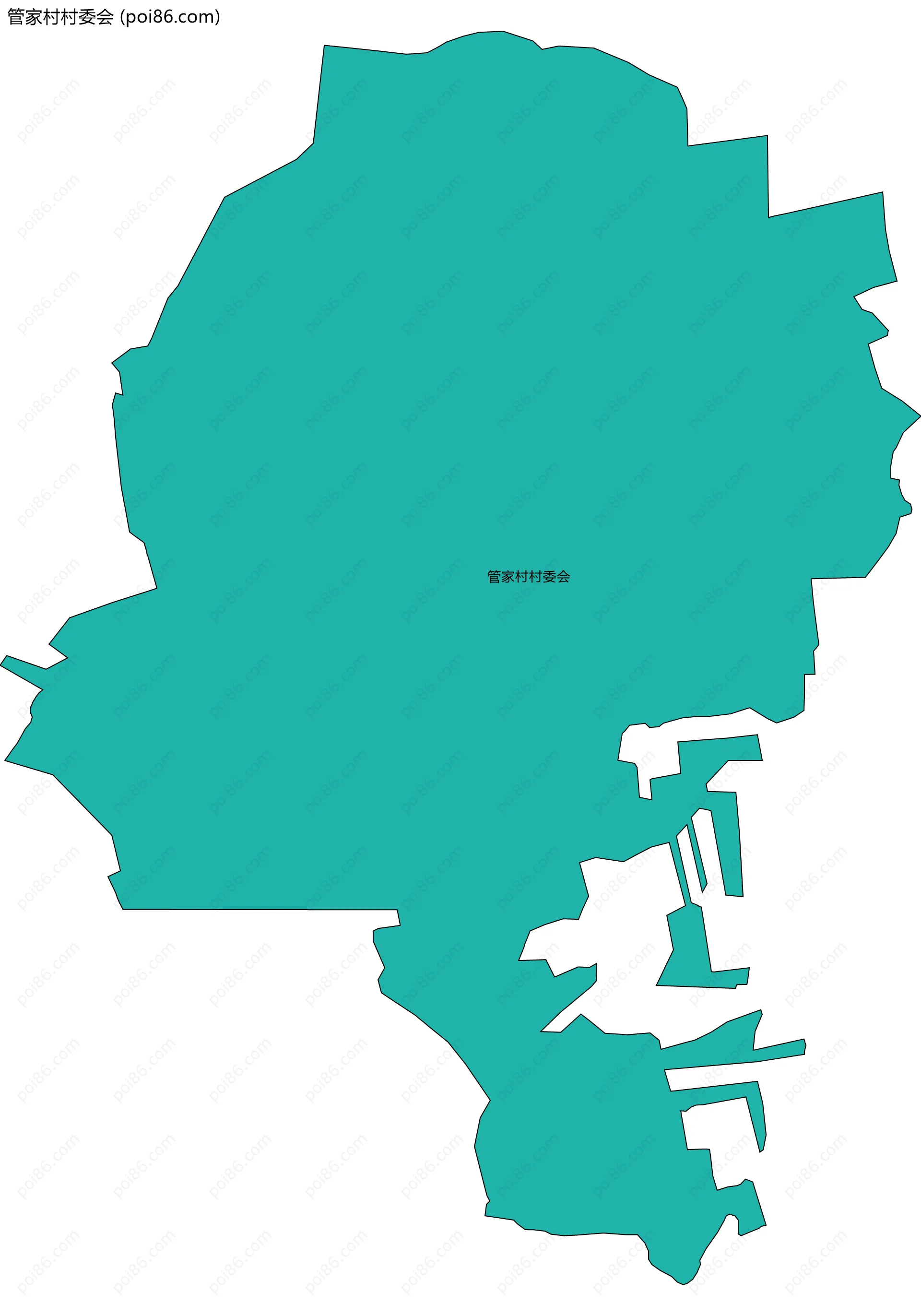 管家村村委会边界地图