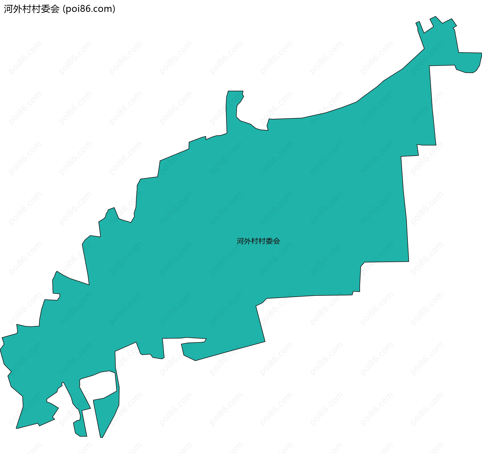 河外村村委会边界地图